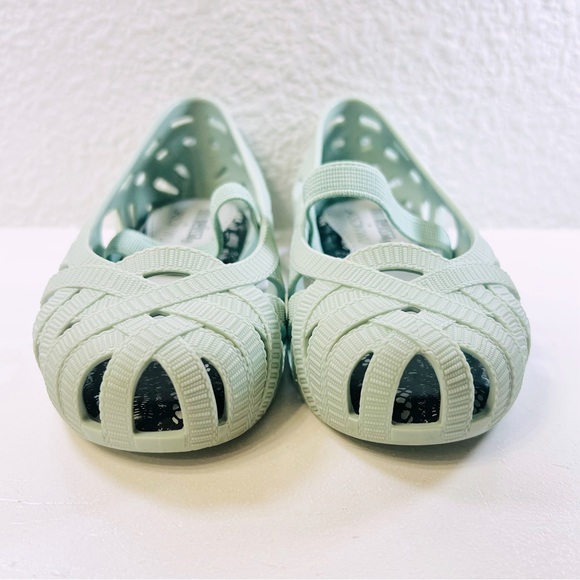 ♥️HP MINI MELISSA + Jason Wu Jean Mary Jane Flat Sz 6 Baby Green Jellies NWOT - Picture 3 of 10